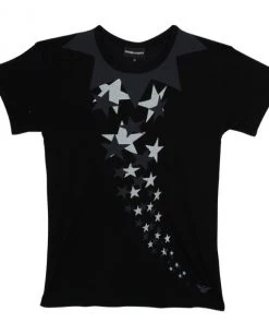 Emporio Armani Black Cotton Tshirt M For Women
