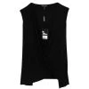 Emporio Armani Black Cotton Sleeveless Top M For Women -Emporio Armani sale luxury women emporio armani new clothes p30046 001