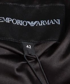 Emporio Armani Black Synthetic Sequin Embellished Bomber Jacket M For Women -Emporio Armani sale luxury women emporio armani new clothes p391496 005