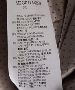 Emporio Armani Beige Textured Crepe Button Front Stand Collar Blazer M For Women -Emporio Armani sale luxury women emporio armani new clothes p413679 003