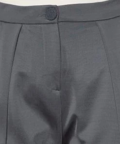 Emporio Armani Grey Knit Tailored Pants S For Women -Emporio Armani sale luxury women emporio armani new clothes p421550 006