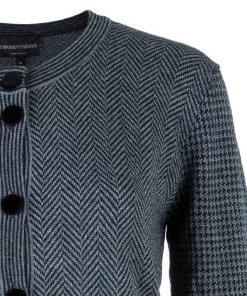 Emporio Armani Grey Cardigan M For Women -Emporio Armani sale luxury women emporio armani new clothes p42657 004