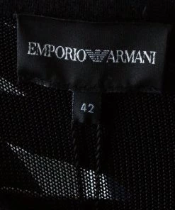 Emporio Armani Black Cardigan M For Women -Emporio Armani sale luxury women emporio armani new clothes p42661 008