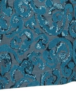 Emporio Armani Blue Metallic Jacquard Weave Skirt S For Women -Emporio Armani sale luxury women emporio armani new clothes p48662 0005