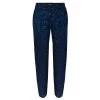 Emporio Armani Blue Metallic Brocade Pants S For Women