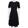 Emporio Armani Navy Blue Stretch Knit Flared Dress S For Women -Emporio Armani sale luxury women emporio armani new clothes p488452 002