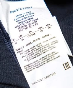 Emporio Armani Navy Blue Jersey Button Front Cardigan S For Women -Emporio Armani sale luxury women emporio armani new clothes p495186 004