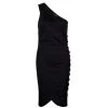 Emporio Armani Black One Shoulder Button Detail Dress M For Women -Emporio Armani sale luxury women emporio armani new clothes p49875 0001