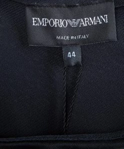 Emporio Armani Black One Shoulder Button Detail Dress M For Women -Emporio Armani sale luxury women emporio armani new clothes p49875 0008