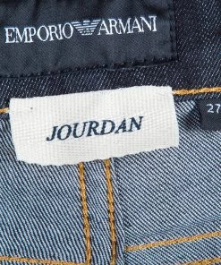 Emporio Armani Blue Jourdan Denim Jeans S For Women -Emporio Armani sale luxury women emporio armani new clothes p53674 009