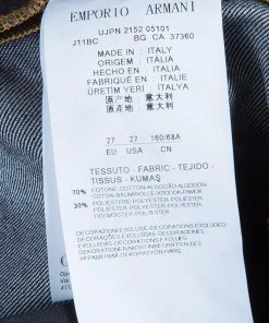 Emporio Armani Blue Jourdan Denim Jeans S For Women -Emporio Armani sale luxury women emporio armani new clothes p53674 012