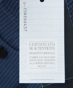 Emporio Armani Blue Houndstooth Blazer M For Women -Emporio Armani sale luxury women emporio armani new clothes p61091 010