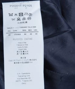 Emporio Armani Blue Houndstooth Blazer M For Women -Emporio Armani sale luxury women emporio armani new clothes p61091 012