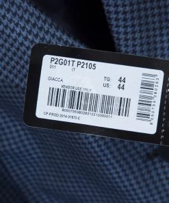 Emporio Armani Blue Houndstooth Blazer M For Women -Emporio Armani sale luxury women emporio armani new clothes p61091 015