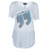 Emporio Armani White Studded Logo T-Shirt L For Women -Emporio Armani sale luxury women emporio armani new clothes p61118 001