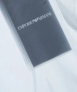 Emporio Armani White Studded Logo T-Shirt L For Women 26 Emporio Armani White Studded Logo T-Shirt L For Women -Emporio Armani sale luxury women emporio armani new clothes p61118 009