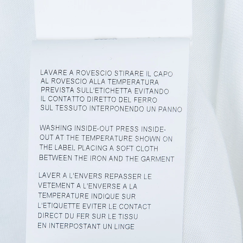 Emporio Armani White Studded Logo T-Shirt L For Women 16 Emporio Armani White Studded Logo T-Shirt L For Women - Image 14