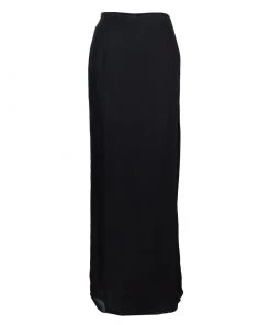 Emporio Armani Black Silk Maxi Skirt M For Women
