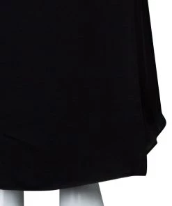 Emporio Armani Black Silk Maxi Skirt M For Women -Emporio Armani sale luxury women emporio armani new clothes p61229 007