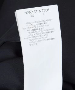 Emporio Armani Black Silk Maxi Skirt M For Women -Emporio Armani sale luxury women emporio armani new clothes p61229 014