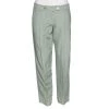 Emporio Armani Light Green Linen & Silk Trousers S For Women