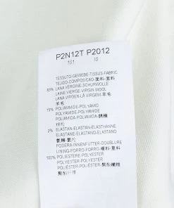 Emporio Armani Cream Wool Flared Maxi Skirt L For Women -Emporio Armani sale luxury women emporio armani new clothes p69614 006