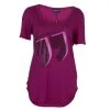 Emporio Armani Pink Studded Logo T-Shirt M For Women