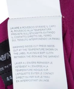 Emporio Armani Pink Studded Logo T-Shirt M For Women -Emporio Armani sale luxury women emporio armani new clothes p79600 009