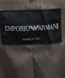 Emporio Armani Blue Loop Detail Cady Blazer L For Women -Emporio Armani sale luxury women emporio armani new clothes p82718 005