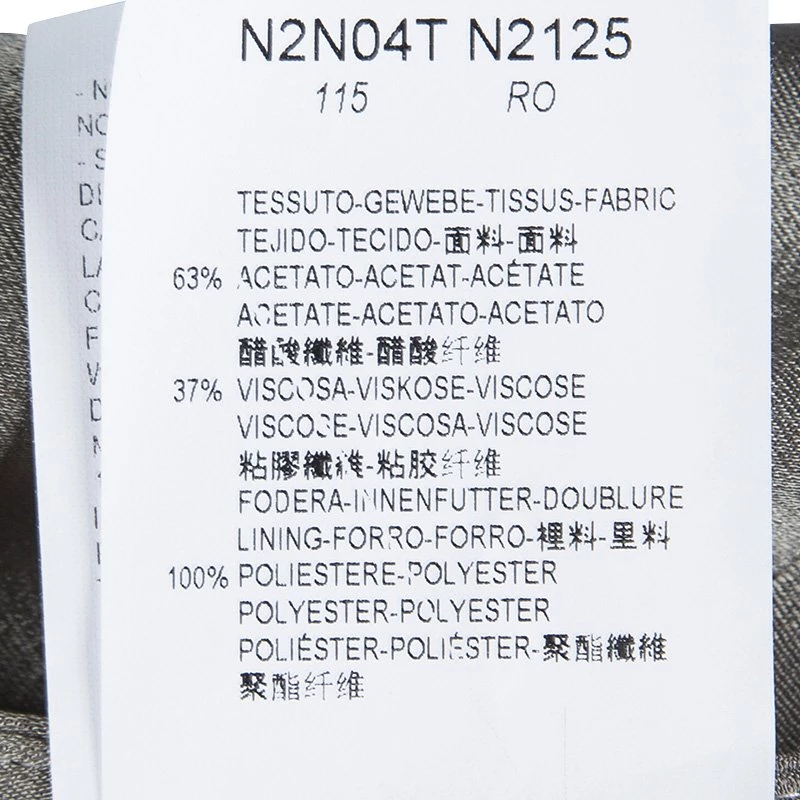 Emporio Armani Grey Satin Gradation Effect Ruffled Bottom Skirt L For Women 8 Emporio Armani Grey Satin Gradation Effect Ruffled Bottom Skirt L For Women - Image 6