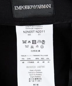 Emporio Armani Black Pencil Skirt L For Women -Emporio Armani sale luxury women emporio armani new clothes p87040 005