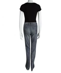 Emporio Armani Indigo Faded Effect Denim Jeans L For Women -Emporio Armani sale luxury women emporio armani new clothes p87567 003