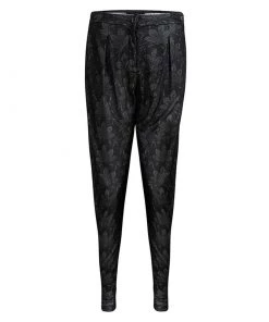 Emporio Armani Grey Floral Jersey Jacquard Trousers M For Women