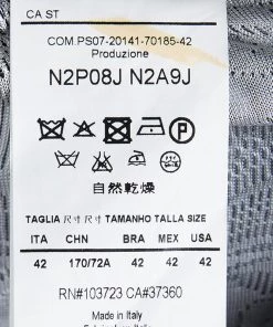 Emporio Armani Grey Floral Jersey Jacquard Trousers M For Women -Emporio Armani sale luxury women emporio armani new clothes p87578 006