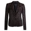 Emporio Armani Burgundy Textured Jacquard Blazer M For Women -Emporio Armani sale luxury women emporio armani new clothes p87629 001