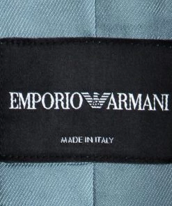 Emporio Armani Teal Wool Notched Collar Blazer L For Women -Emporio Armani sale luxury women emporio armani new clothes p88978 005