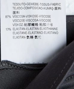 Emporio Armani Grey High Waist Regular Fit Trousers S For Women -Emporio Armani sale luxury women emporio armani new clothes p88993 006