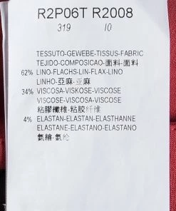 Emporio Armani Red Tapered Trousers S For Women -Emporio Armani sale luxury women emporio armani new clothes p88995 005