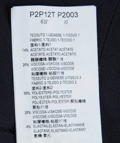 Emporio Armani Grey Contrast Panel Detail Trousers M For Women -Emporio Armani sale luxury women emporio armani new clothes p89211 006