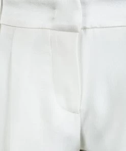 Emporio Armani Elite White Tailored Trousers S For Women -Emporio Armani sale luxury women emporio armani new clothes p90889 0004