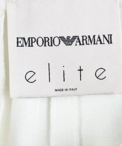 Emporio Armani Elite White Tailored Trousers S For Women -Emporio Armani sale luxury women emporio armani new clothes p90889 0005