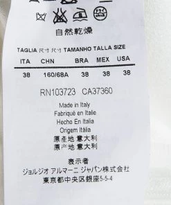 Emporio Armani Elite White Tailored Trousers S For Women -Emporio Armani sale luxury women emporio armani new clothes p90889 0006