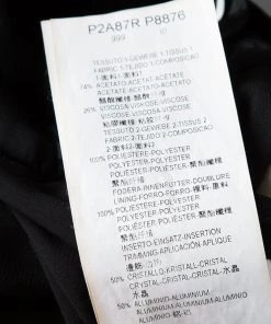 Emporio Armani Elite Black Embellished Cross Back Maxi Dress M For Women -Emporio Armani sale luxury women emporio armani new clothes p99774 0006