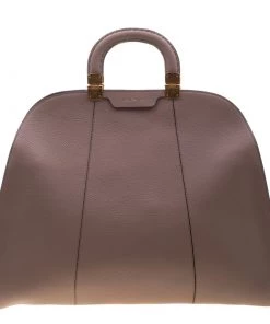 Emporio Armani Taupe Leather Tote For Women