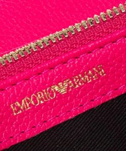 Emporio Armani Pink Leather Flap Continental Wallet For Women 19 Emporio Armani Pink Leather Flap Continental Wallet For Women -Emporio Armani sale luxury women emporio armani new handbags p486321 010