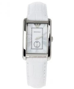 Emporio Armani White Stainless Steel AR1672 Women's Wristwatch 20MM For Women -Emporio Armani sale luxury women emporio armani new watches p8416 003