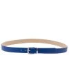 Emporio Armani Royal Blue Leather Buckle Belt For Women