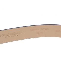 Emporio Armani Royal Blue Leather Buckle Belt For Women -Emporio Armani sale luxury women emporio armani used accessories p329812 002