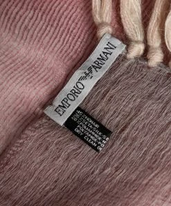 Emporio Armani Ombre Mohair & Silk Fringed Scarf For Women -Emporio Armani sale luxury women emporio armani used accessories p594530 003