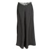 Emporio Armani Grey Linen High Waist Wide Leg Pants M For Women